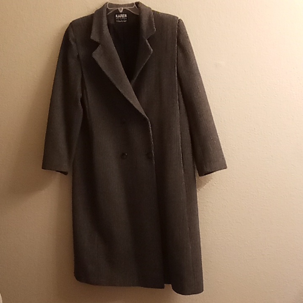 KAREN PETITES Made in the USA Winter Size XL Gray-Black Colors Pea Coat HCM